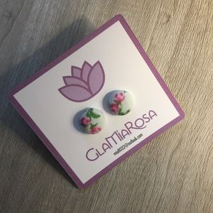 Handmade fabric earrings